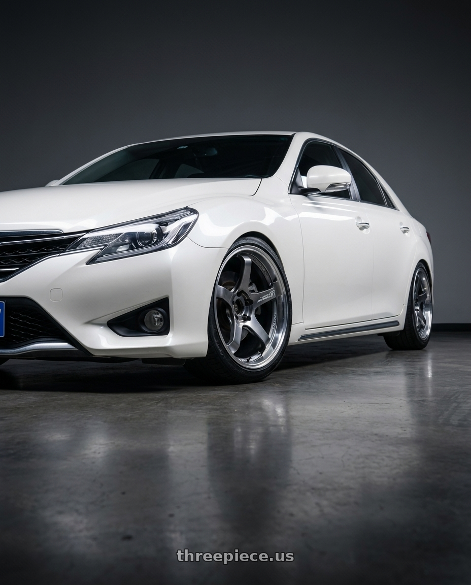 2014 Toyot Reiz with Advan Racing GT BEYOND 5x114.3 18x8.5 +45 MACHINING & HYPER PLATINUM BLACK wheels