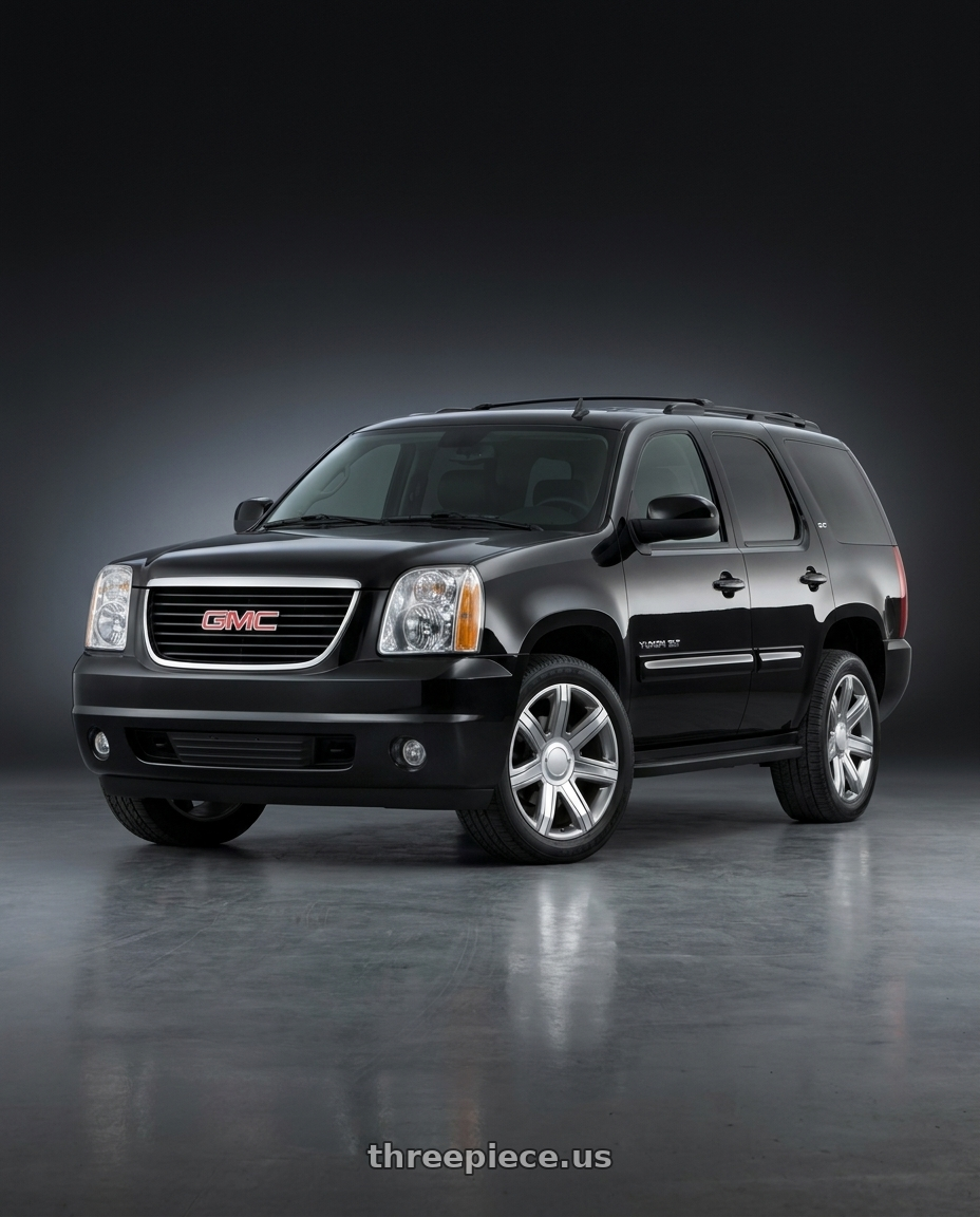 2007 gmc yukon slt with OE Wheels CA87 6x139.7 22x9+31 Gloss Hyper Silver wheels