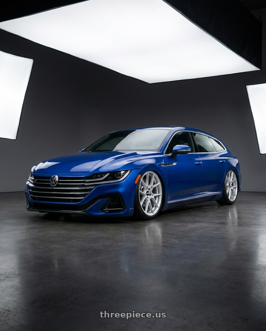 2023 Arteon shooting break with Rotiform RC199 KPR 5X112 20x9 +45 SILVER wheels