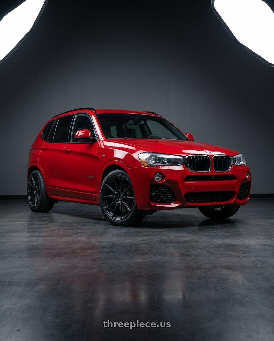 2017 x3 Msport with ADV.1 ADV5.0 5x120 20x9 +38 Satin Black wheels