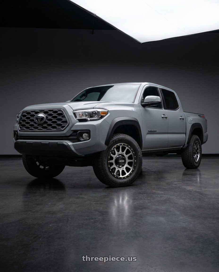 2021 Toyota Tacoma TRD Sport with Method Race Wheels 305MB NV 6x139.7 17x8.5 +0 MACHINED - MATTE BLACK LIP wheels