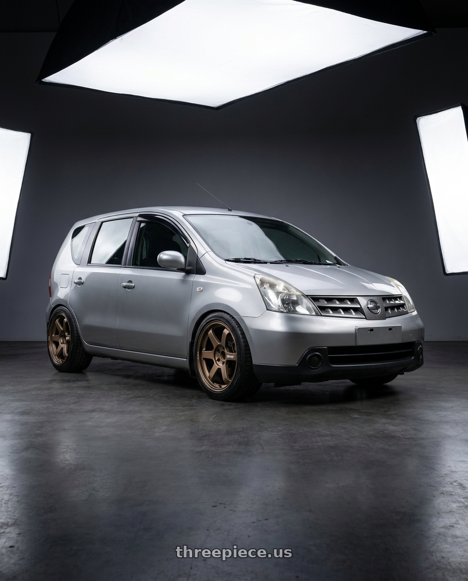 2009 Nissan livina with Volk Racing TE37 Ultra M Spec 5x112 19x9.5+23 19x10.5+35 Bronze Almite Toyota Supra MK5 Spec wheels