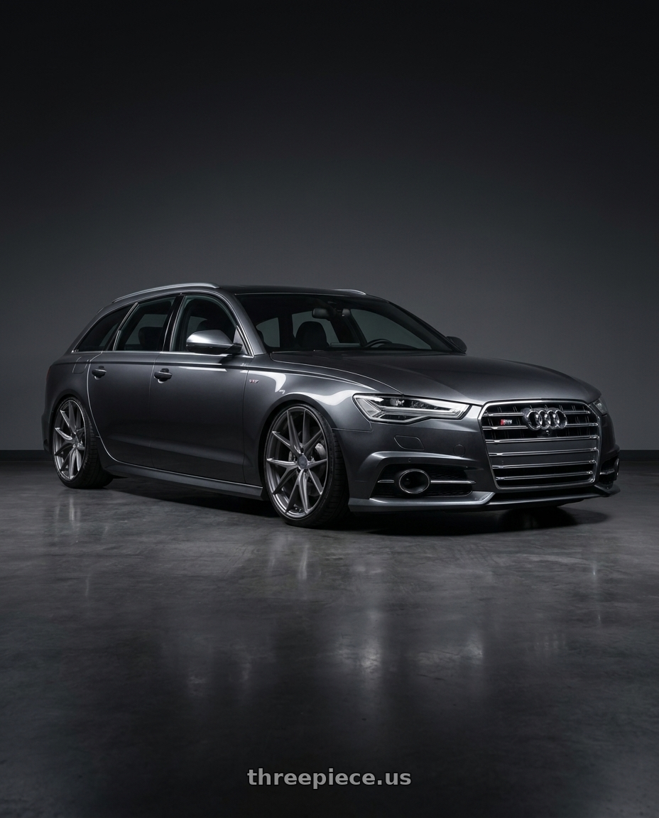 2016 Audi S6 C7 with Niche 1PC M116 MISANO 5X112 20X9 +38 MATTE GUN METAL wheels