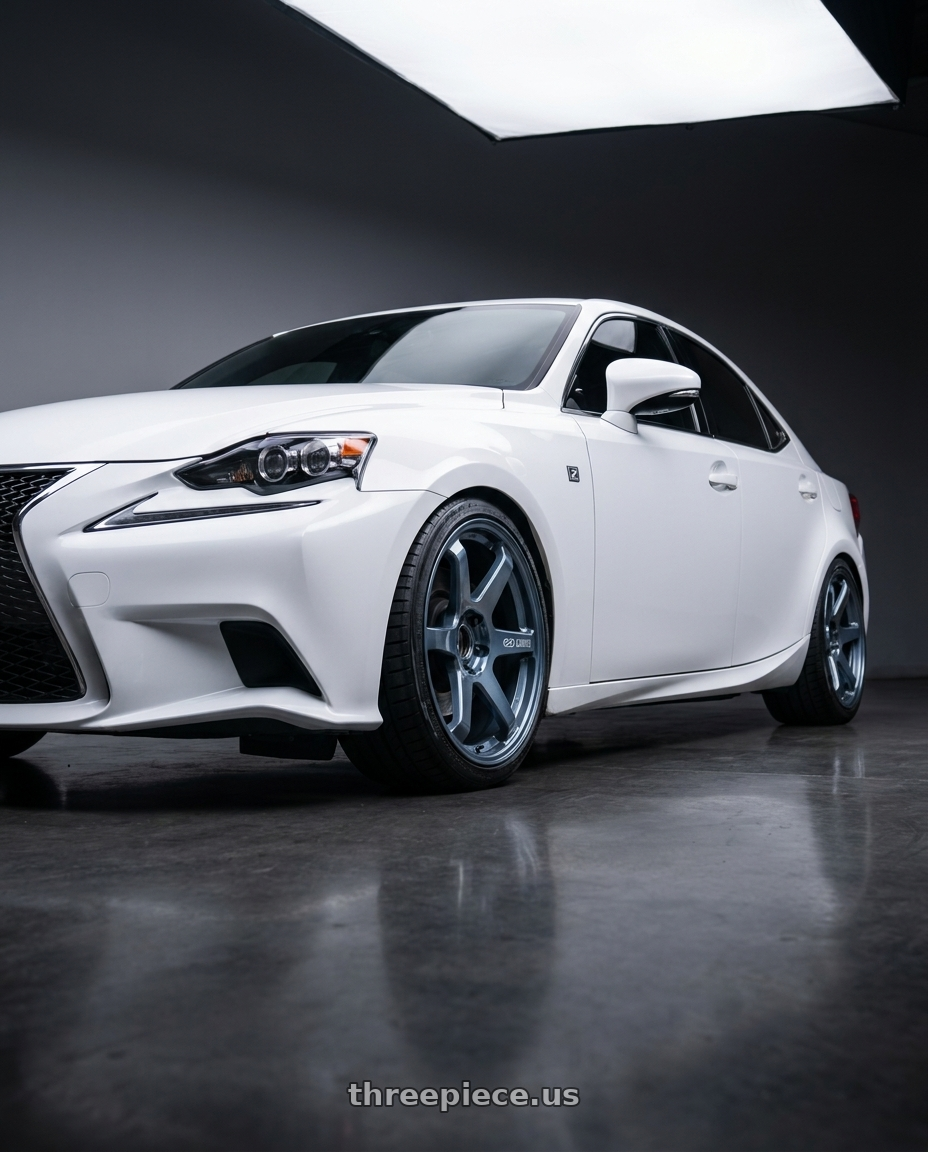 2016 Lexus is 350 f with Enkei T6R 5x114.3 18x9.5+38 Misty Blue wheels