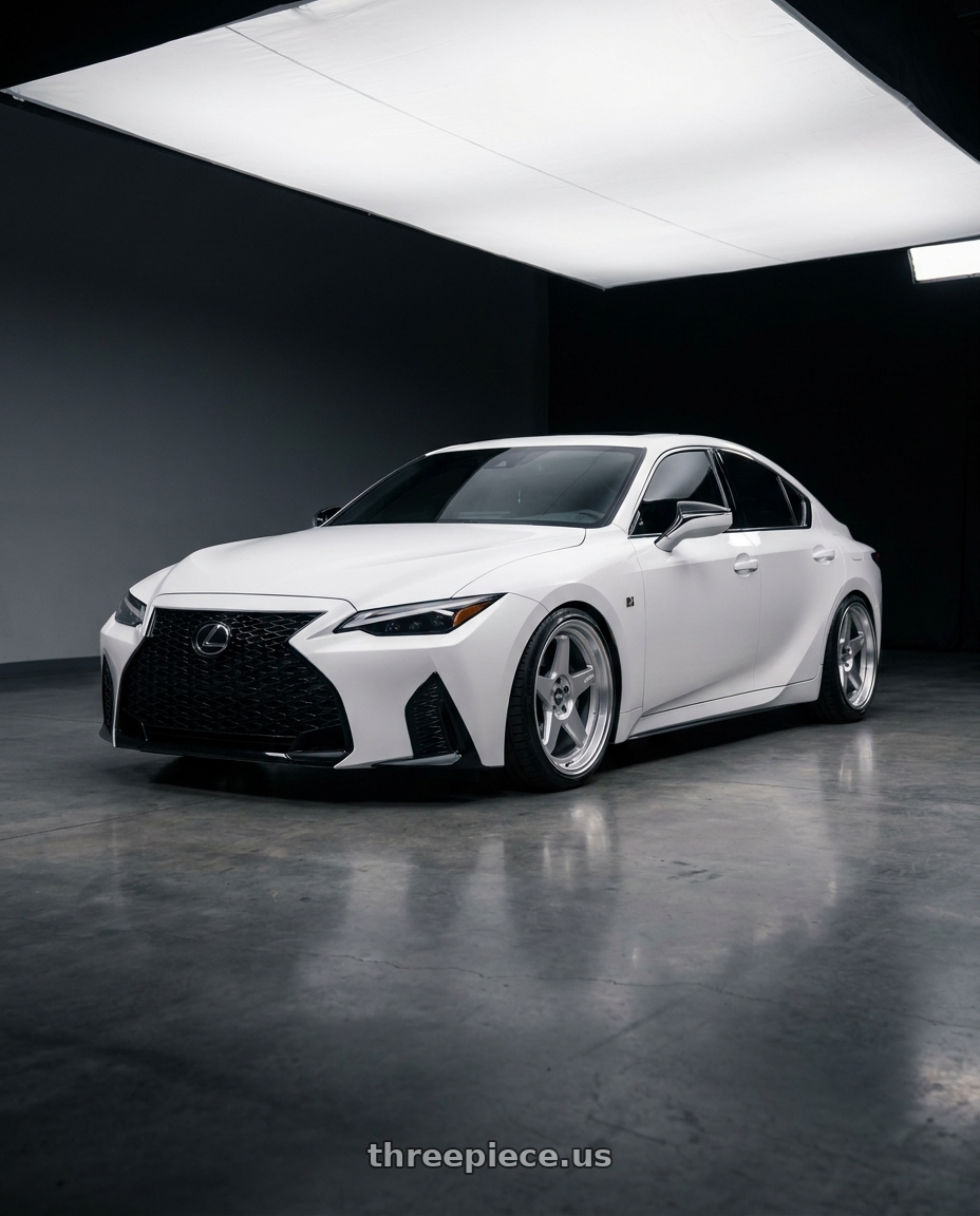 2022 Lexus IS300 with ESR Wheels CR SERIES CR5 5x100 18x10.5 +22 Hyper Silver wheels