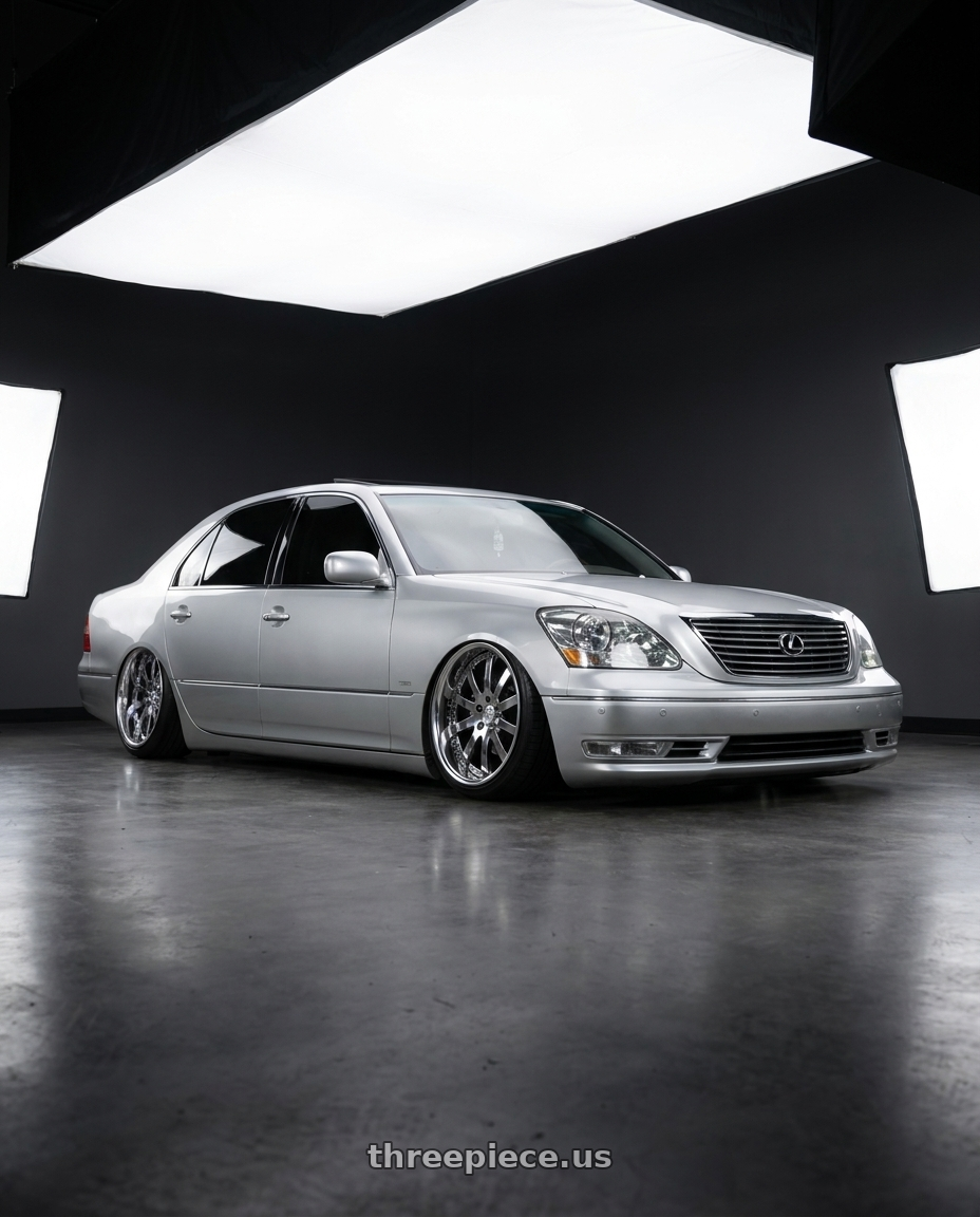 2004 lexus ls430 with Work Equip E10 5x114.3 20x9.5+35 r disk 3d Chrome wheels