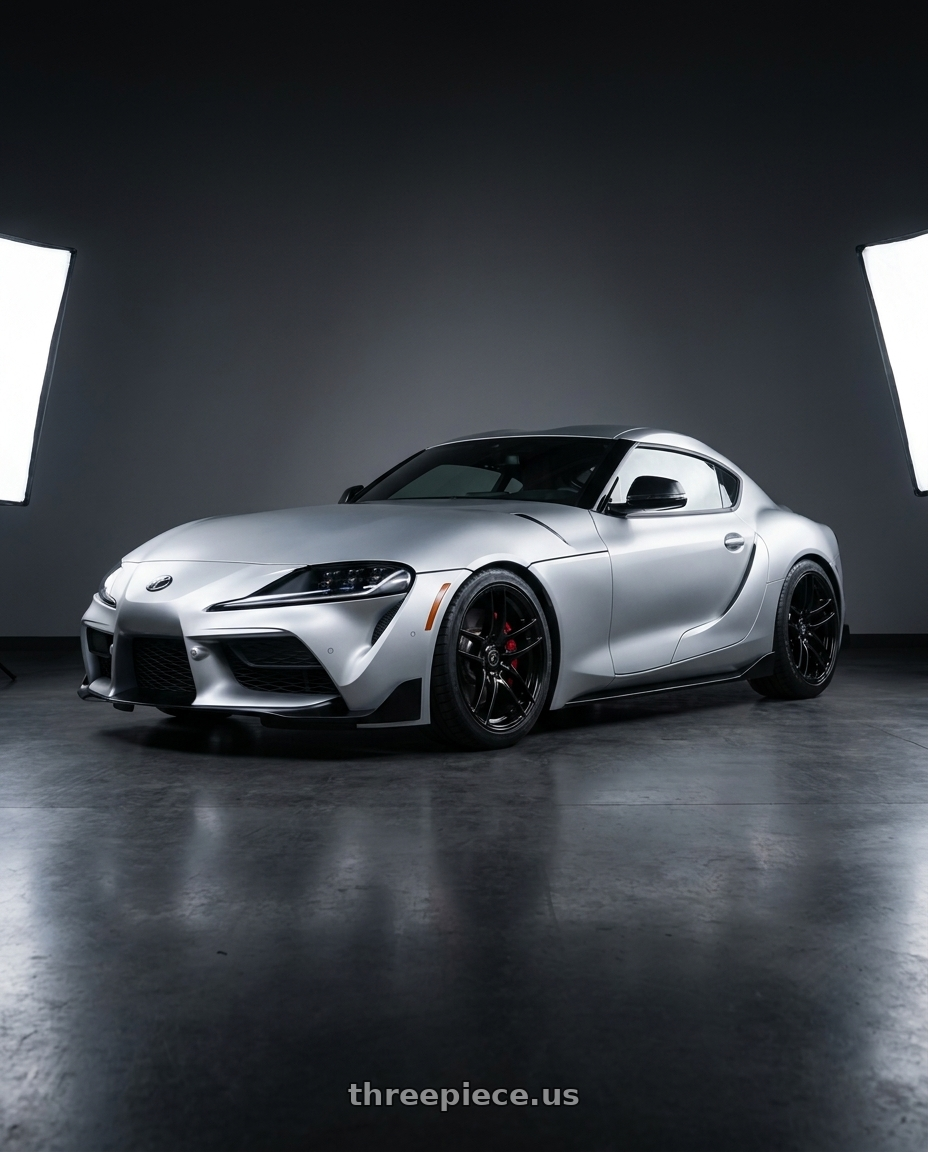 2021 Toyota GR Supra with Forgestar F14 5x112 18x8.5 +35 Gloss Black wheels