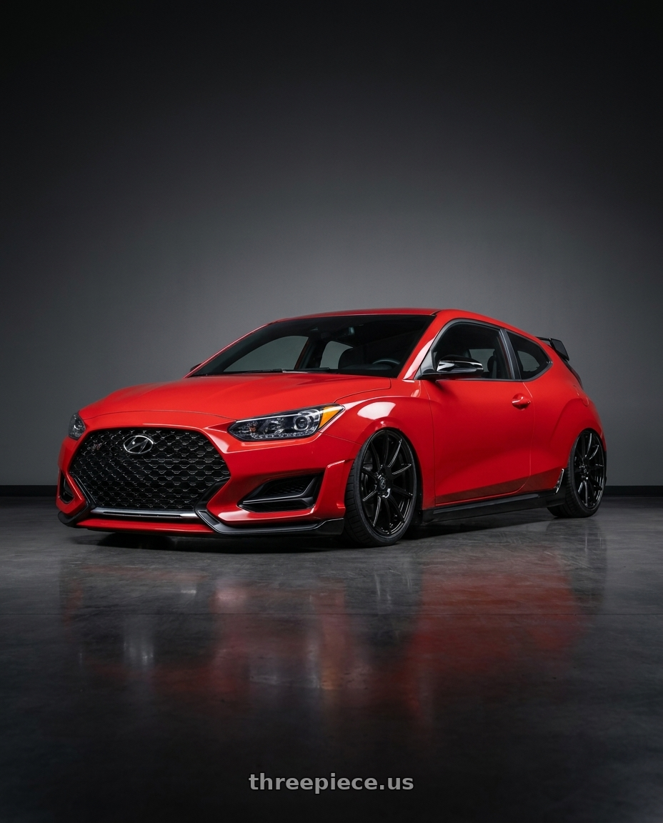 2022 Hyundai Veloster N with Forgestar CF10 5x114.3 19x9.5 +29 Gloss Black wheels