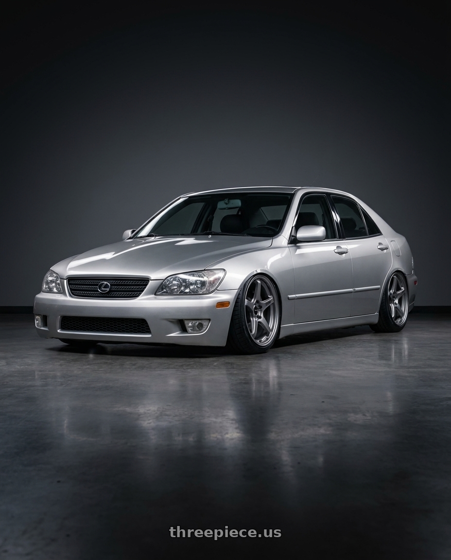 1999 Lexus is200 with Enkei TS-5 5x114.3 17x8+40 Storm Grey wheels