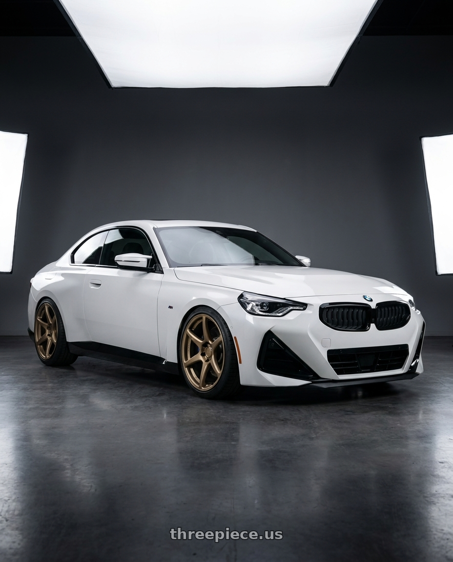 2024 BMW 2 Series G42 with Kansei K11B Tandem 5X112 19x9.5 22 Bronze wheels