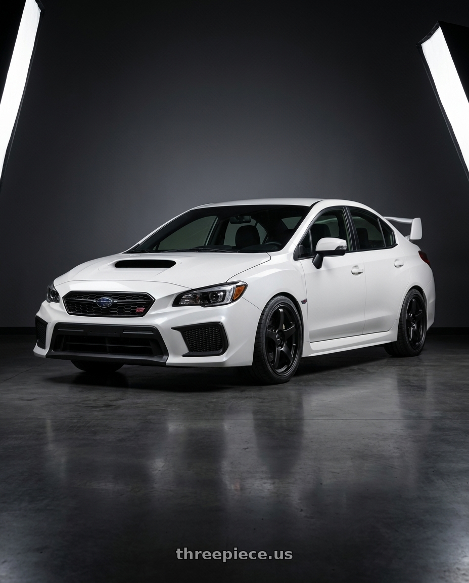 2018 Subaru WRX STI with Rosenstein Wheels CR 5x100 18x8.5 +35 Matte Black wheels