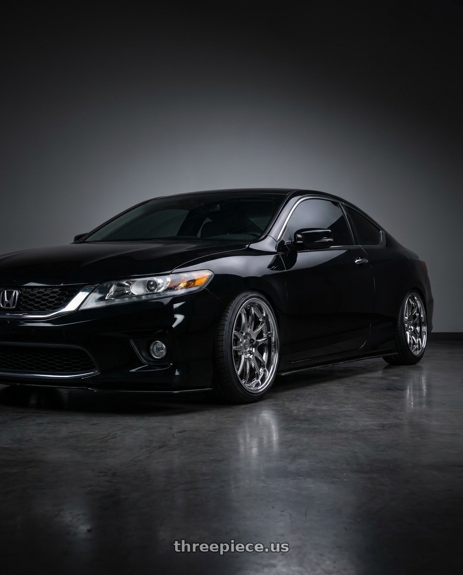 2015 accord coupe  with Aodhan DS02 5x114.3 19x9.5 +30 Vacuum Chrome wheels