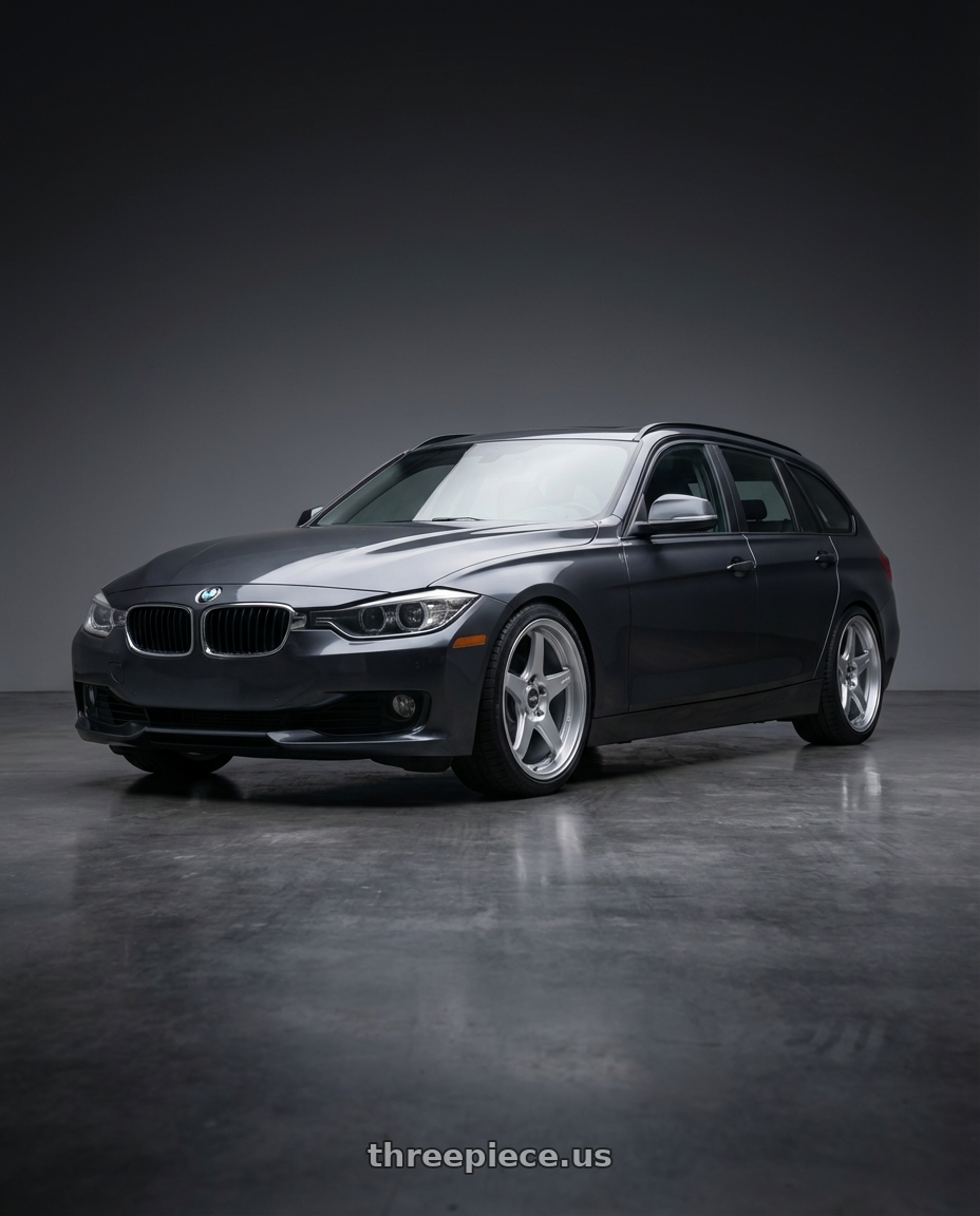 2016 BMW 3 Series F30 with ESR Wheels APEX SERIES AP5 5x120 19x9.5 +35 Hyper Silver wheels