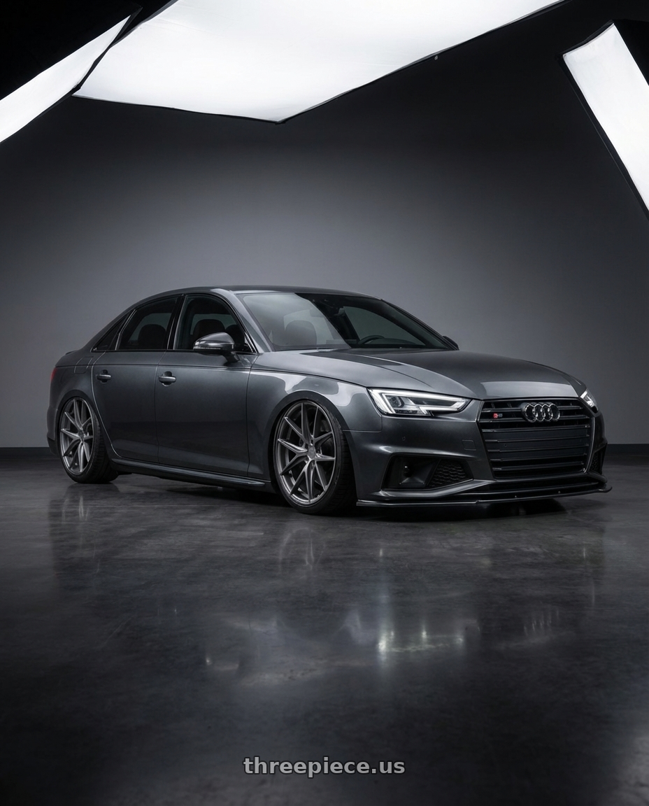 2023 Audi S4 B9 with Niche 1PC M116 MISANO 5X112 20X9 +27 MATTE GUN METAL wheels