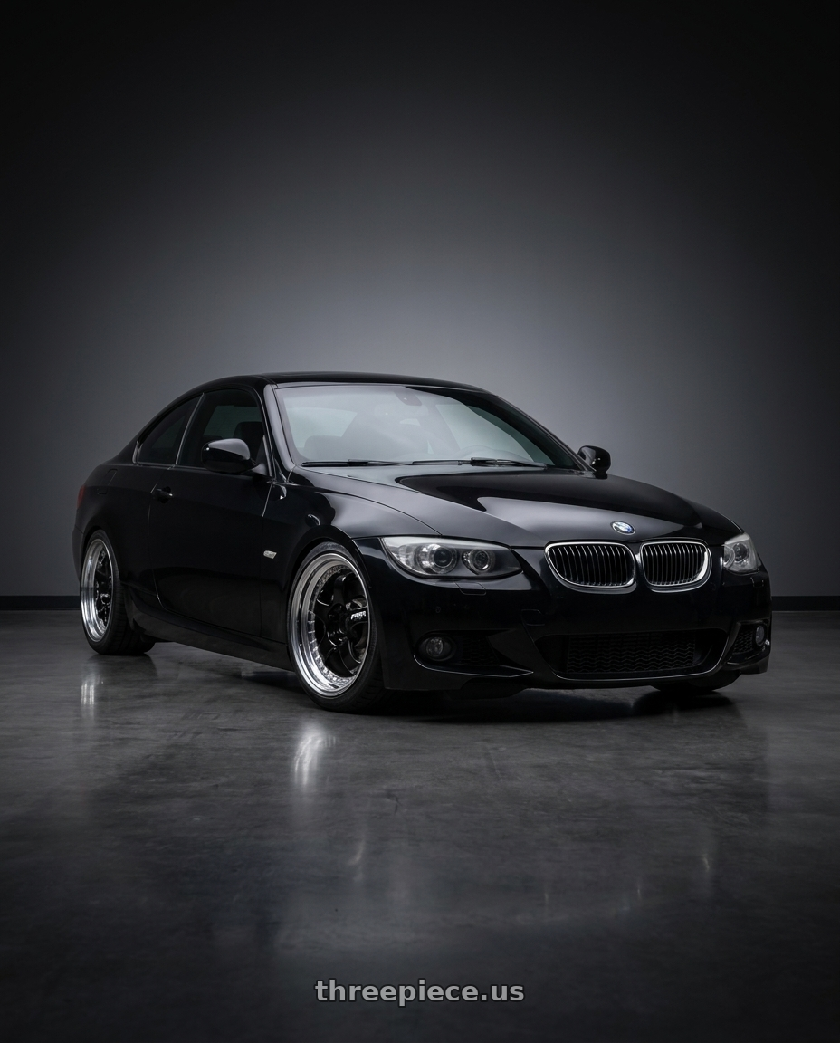 2013 bmw 335ia with Work Meister S1 3P 5x120 19x10+31 R Disk Black wheels