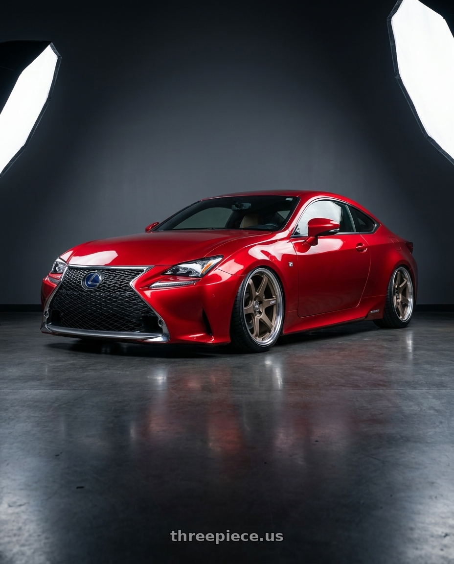 2018 Lexus RC F with ESR Wheels APEX SERIES AP6 5x114.3 19x11 +22 Matte Bronze wheels