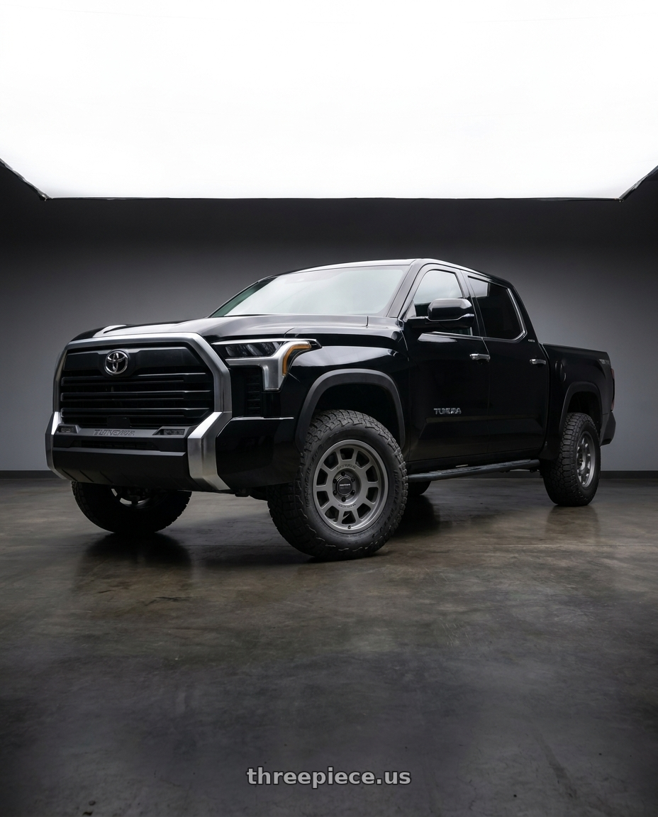2022 toyota tundra with Method MR705 17x8.5 0mm Offset 6x5.5 106.25mm CB Titanium Wheel - MR70578560800 wheels