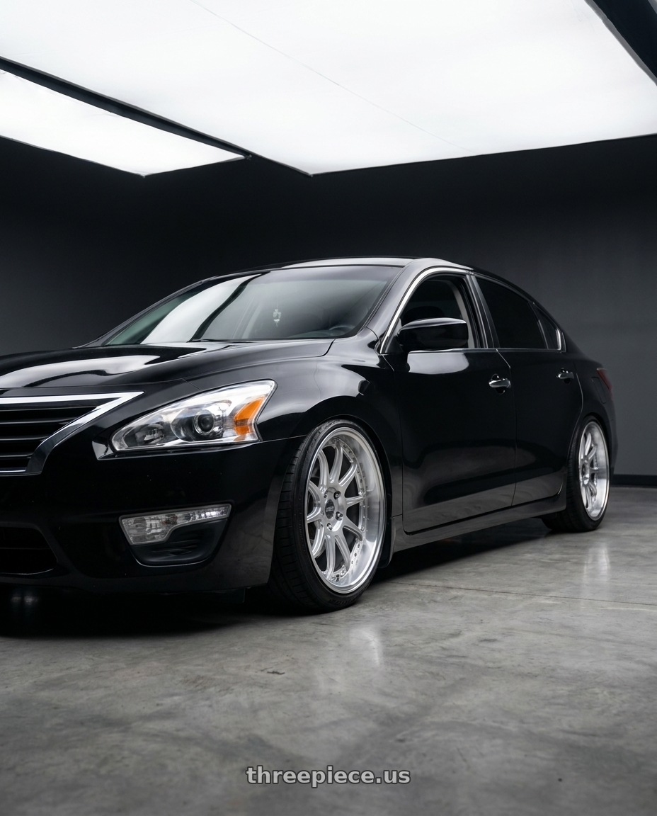 2015 Nissan Altima with ESR Wheels CS SERIES CS12 5x114.3 19x9.5 +35 Hyper Silver wheels