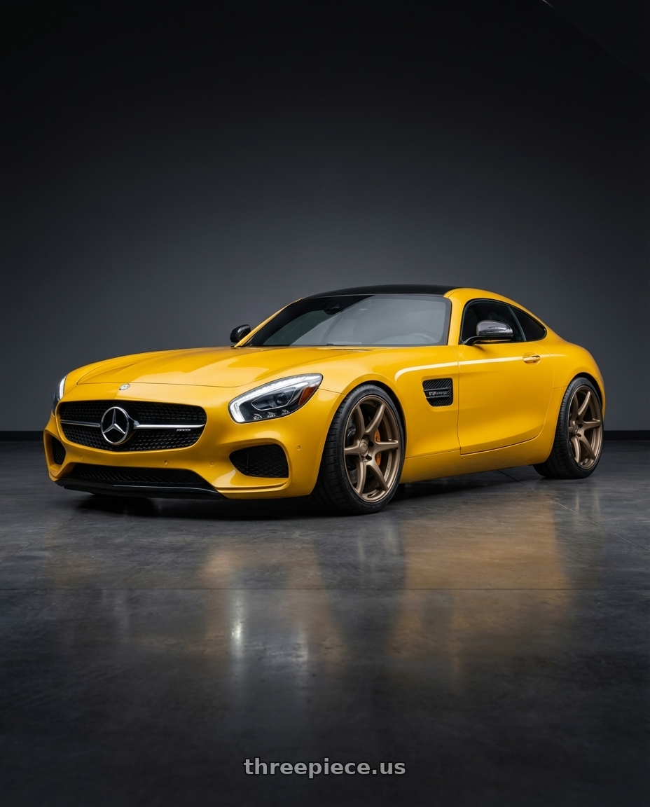 2019 Mercedes-Benz AMG GT with Kansei K11B Tandem 5X112 19x9.5 22 Bronze wheels