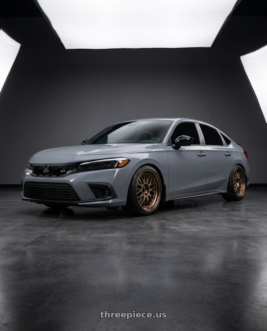 2026 Honda civic si with Volk Racing 21A 5x114.3 18x9.5 +0 BRONZE wheels