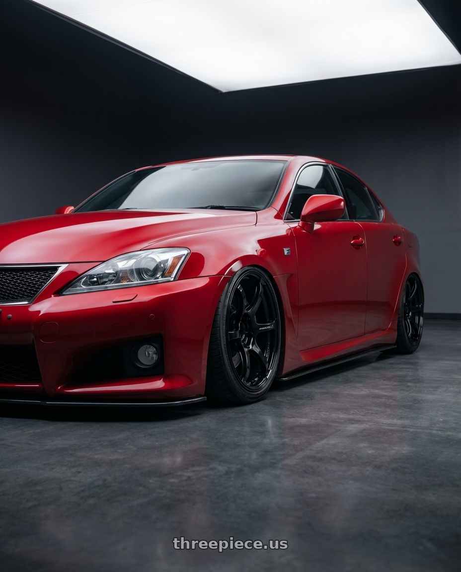 2012 Lexus IS-F with Advan RGIII 5x114.3 19x9.0+25 Gloss Black wheels