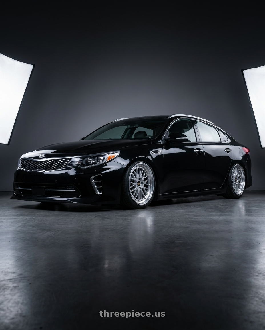 2017 kia optima gt line with BBS LM 5x114.3 17x7.5+38 Diamond Silver wheels