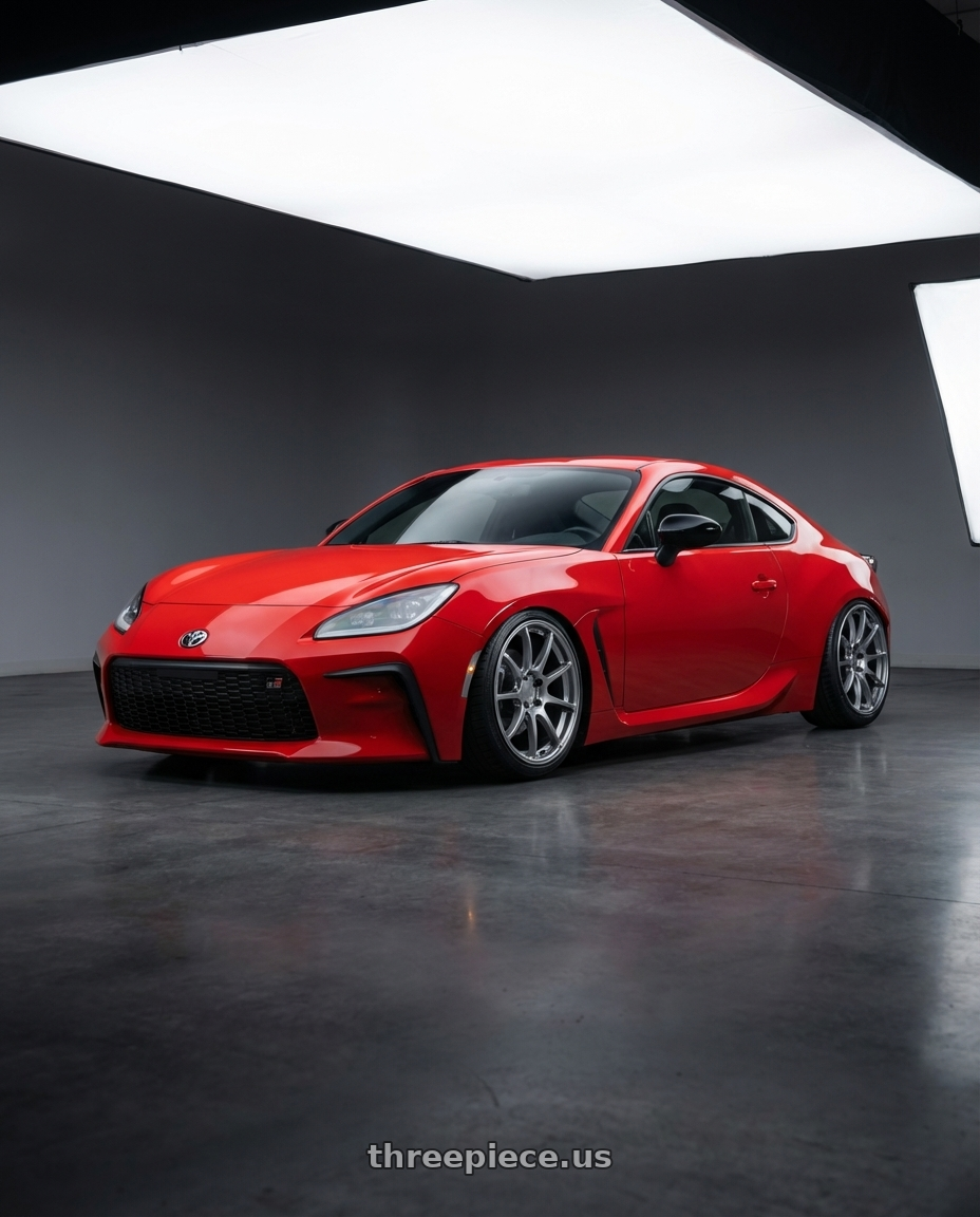 2024 Toyota GR86 with Ssr Gtv02 5x114.3 18x7.5+43  GLARE SILVER wheels