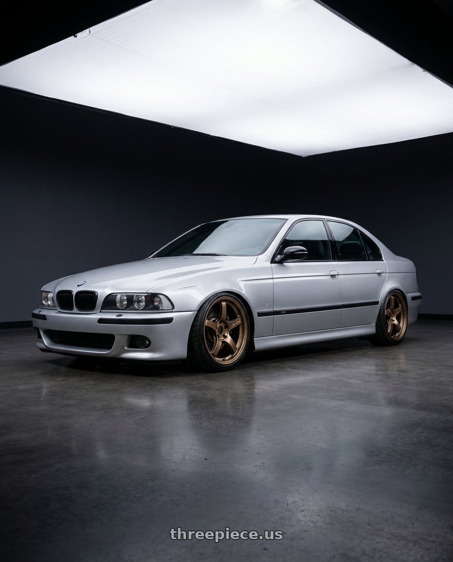 2000 bmw m5 with Gram Lights 57CR 5x114.3 18x9.5 +22 BRONZE 2 wheels