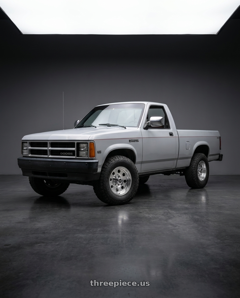 1990 dodge Dakota with American Racing AR172 BAJA 5X114.3 15X7 -6 POLISHED wheels