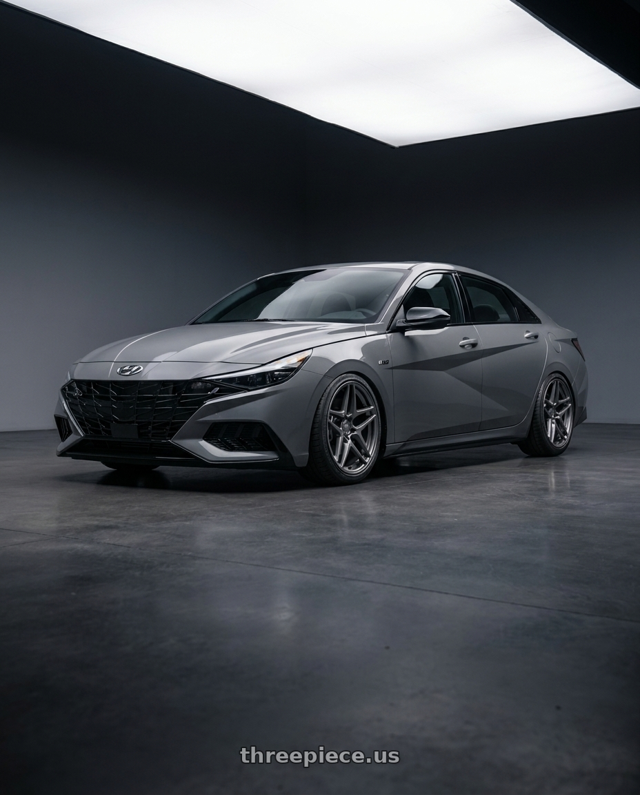 2021 HYUNDAI ELANTRA N LINE with Kansei K15G Astro 5X120 18x9 22 Gunmetal wheels