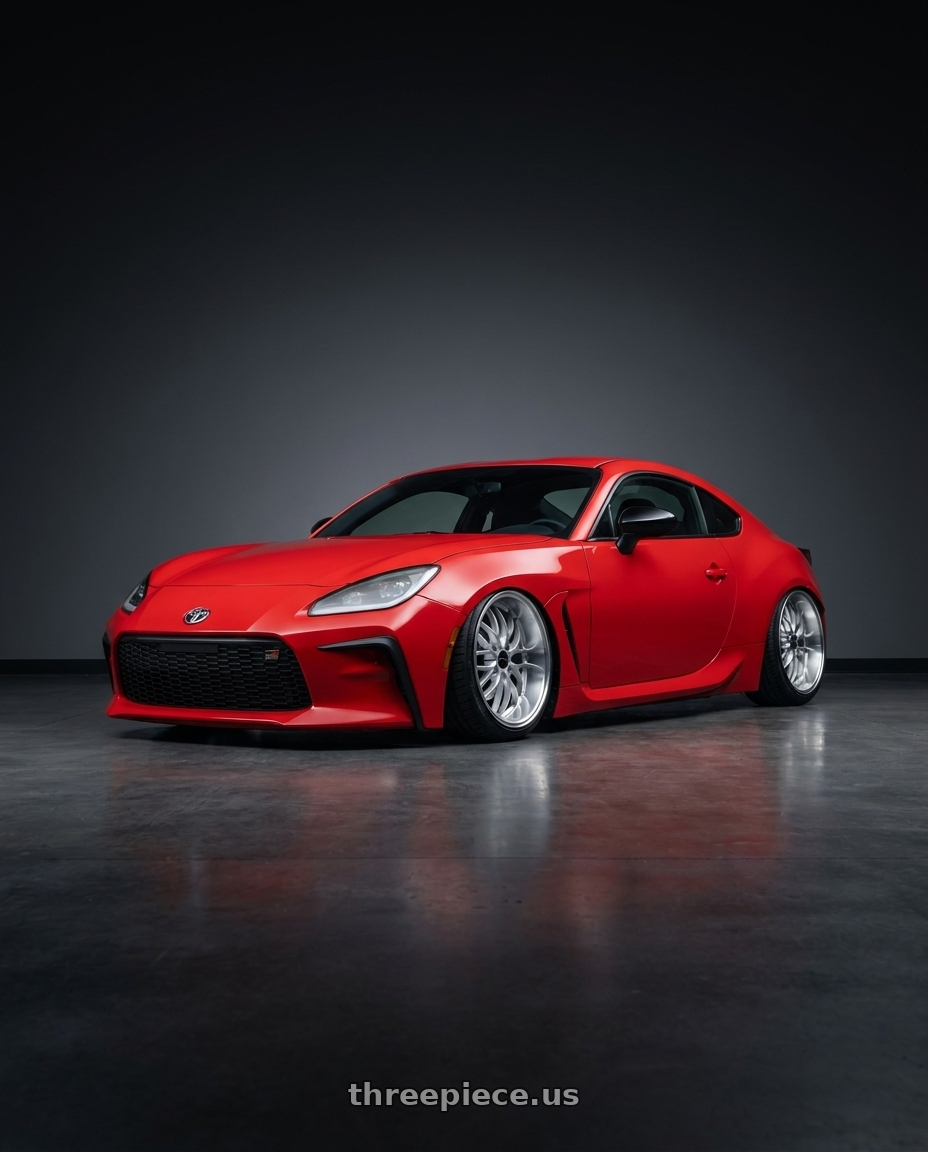 2022 Toyota gr86 with ARC AR3 4x100 16x8.5  +20 Hyper Silver Machine Lip wheels