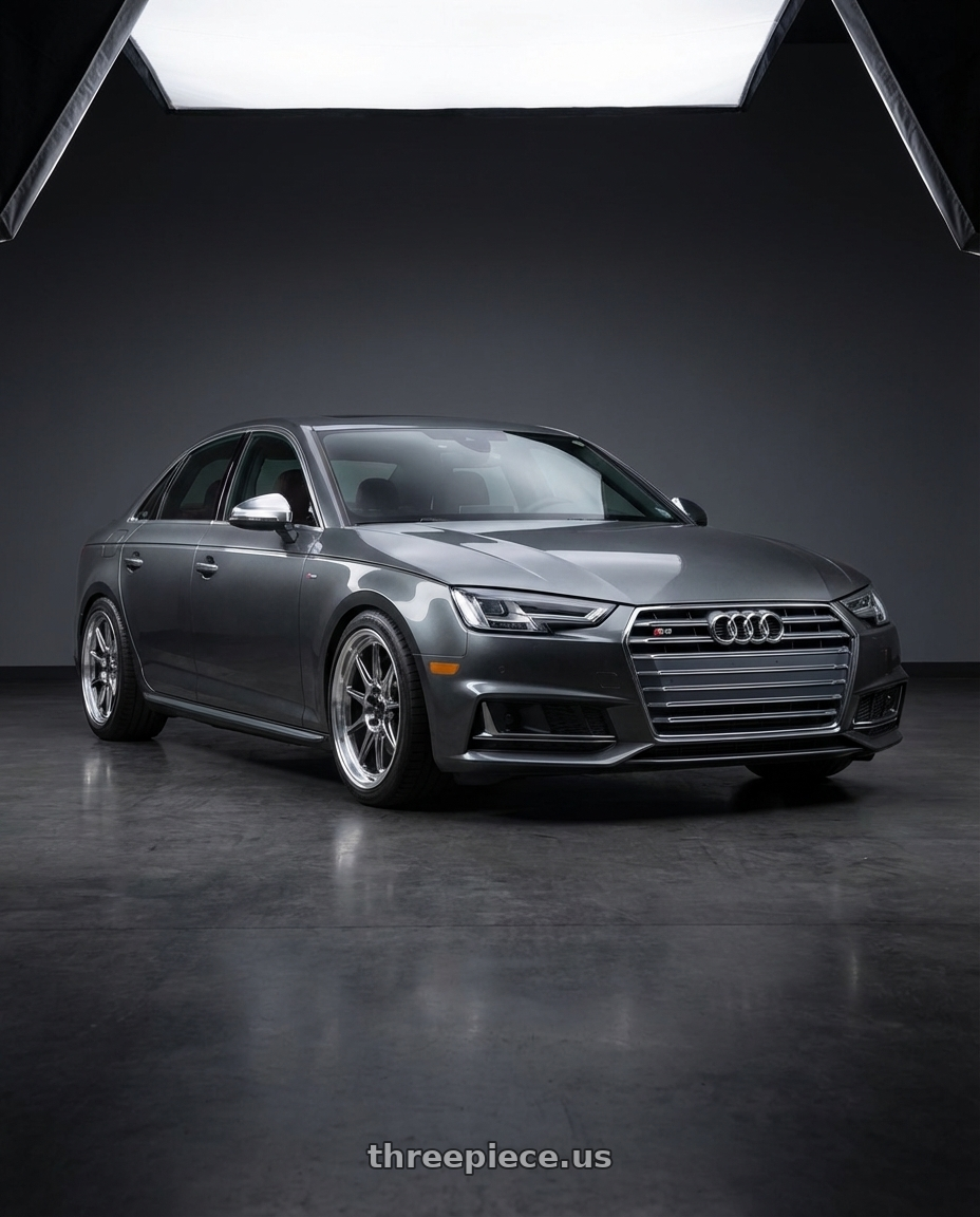 2015 Audi S4 B8.5 with Konig Countergram 5x112 19x11+40 Hyper Chrome / Machined Lip wheels