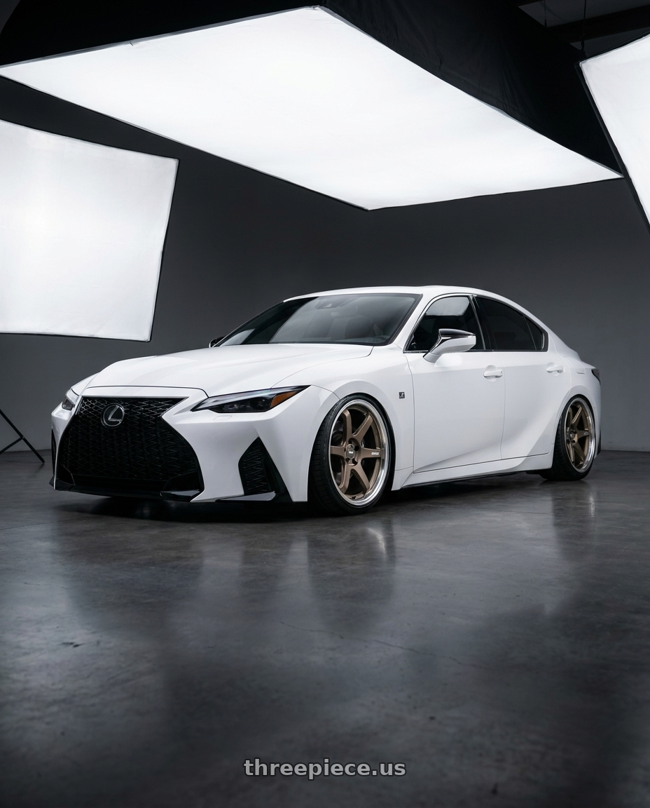 2024 Lexus IS 350 with ESR Wheels APEX SERIES AP6 5x114.3 19x9.5 +22 Matte Bronze wheels