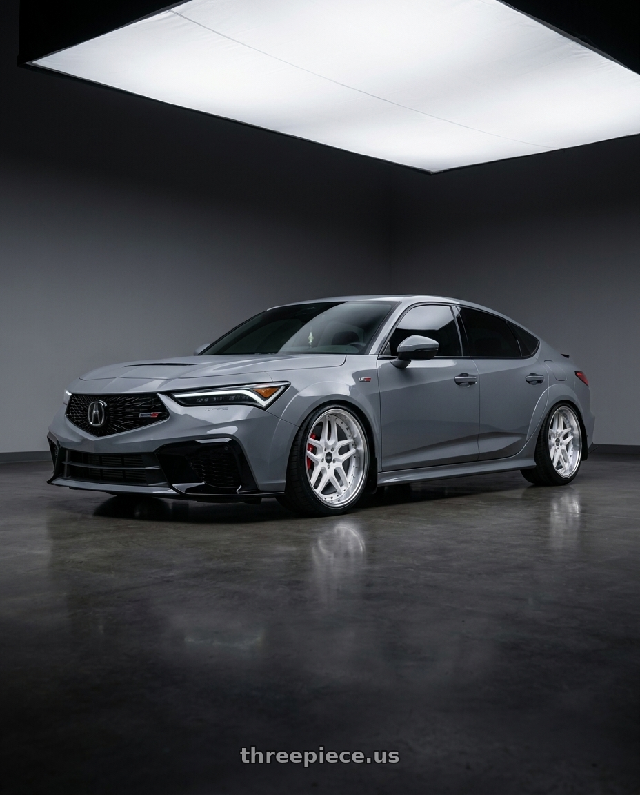 2026 acura integra type s with ESR Wheels CS SERIES CS15 5x120 19x9.5 +35 Gloss White wheels