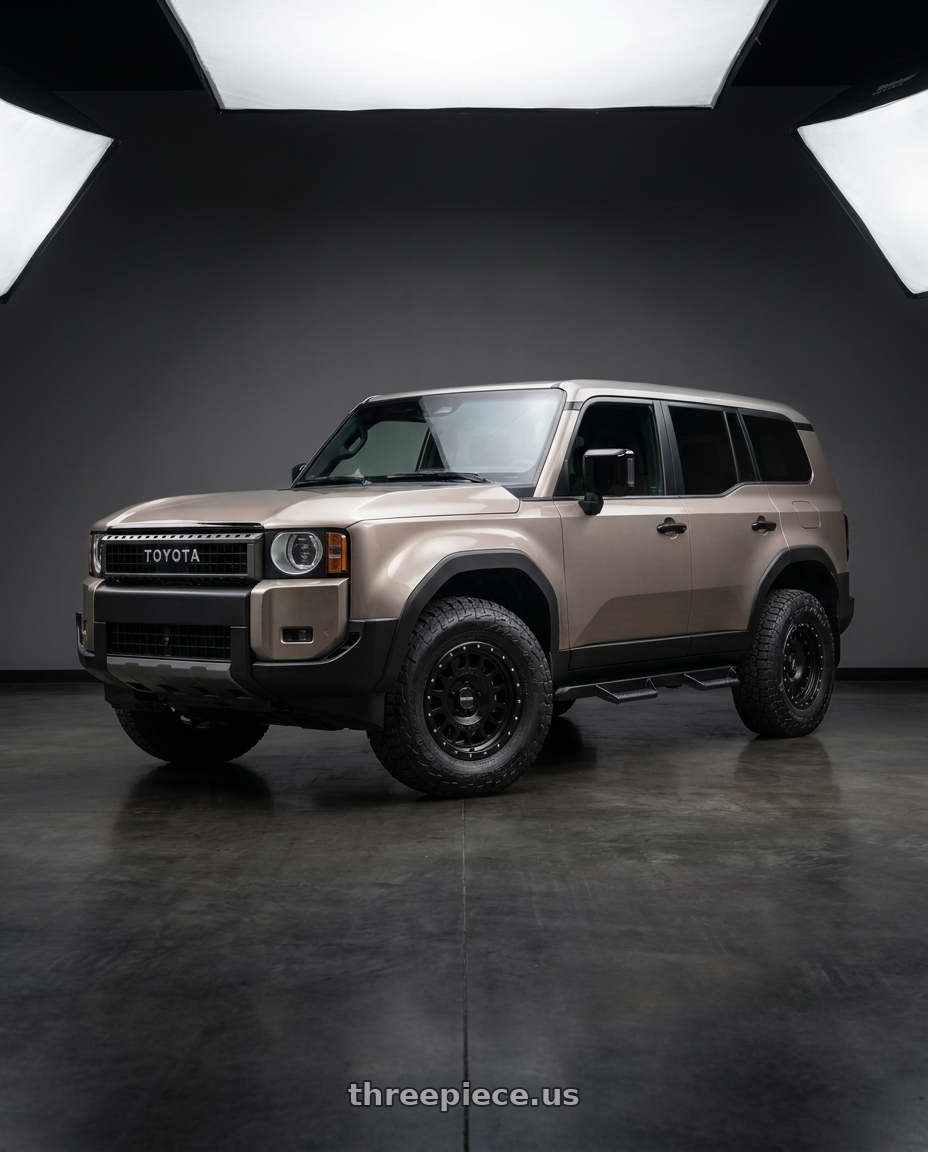 2024 toyota landcruiser with Method MR318 17x8.5 +25mm Offset 6x5.5 106.25mm CB Gloss Black - MR318785601325 wheels