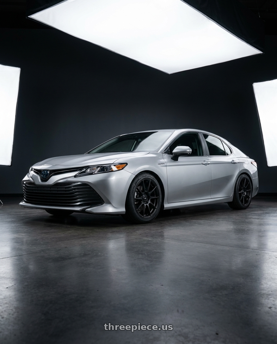 2021 Toyota Camry Hybrid LE with Enkei Adventurer 5x114.3 18x8+35 Matte Black wheels