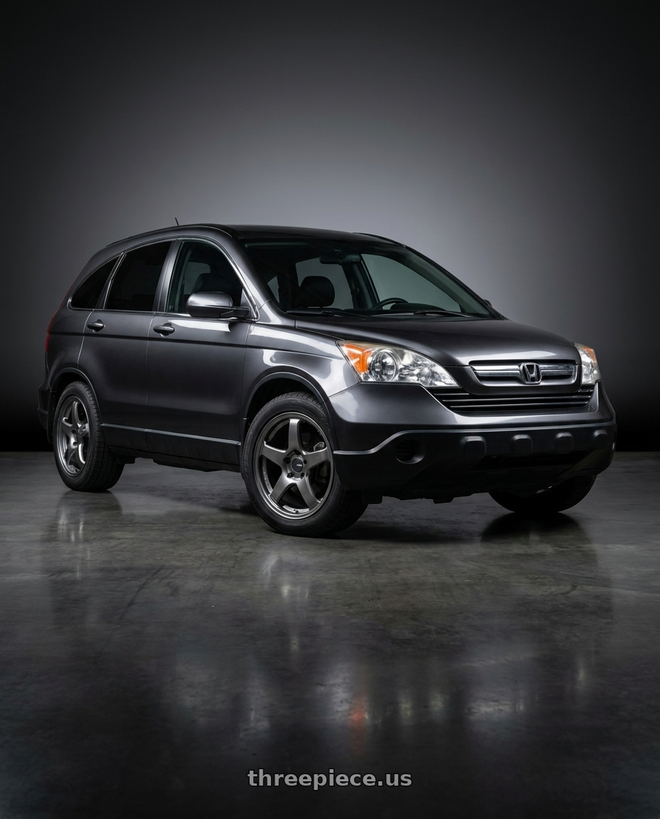 2010 Honda CRV Gen3 c.ruizhang with Enkei PF05 4x100 17x7+45 Dark Silver wheels