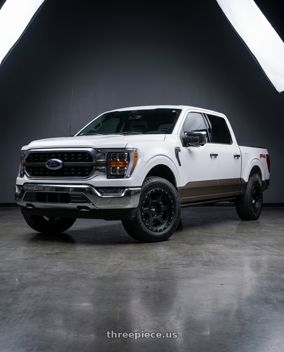2021 Ford F-150 XL with Dirty Life Compound 9315 6x135 18x9-12 Matte Black wheels