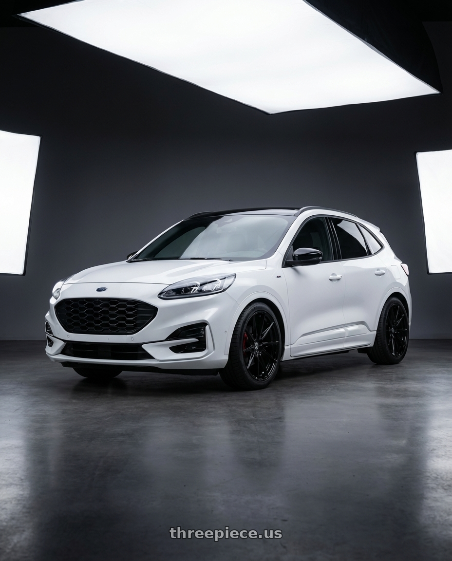 Ford kuga stline 2022 with Brada Wheels CX2 5x112 19x10 +25 Gloss Black wheels