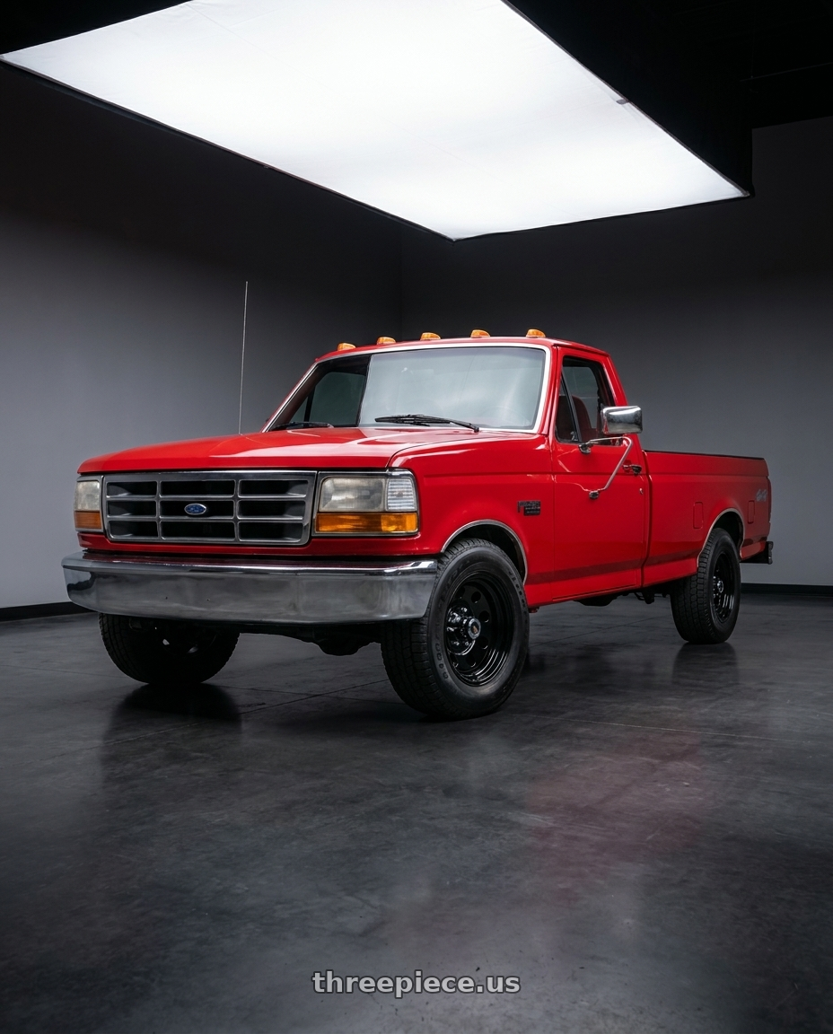 1997 Ford F-250 HD with Vision HD 85H 8x165.1 16x8-6 Gloss Black wheels