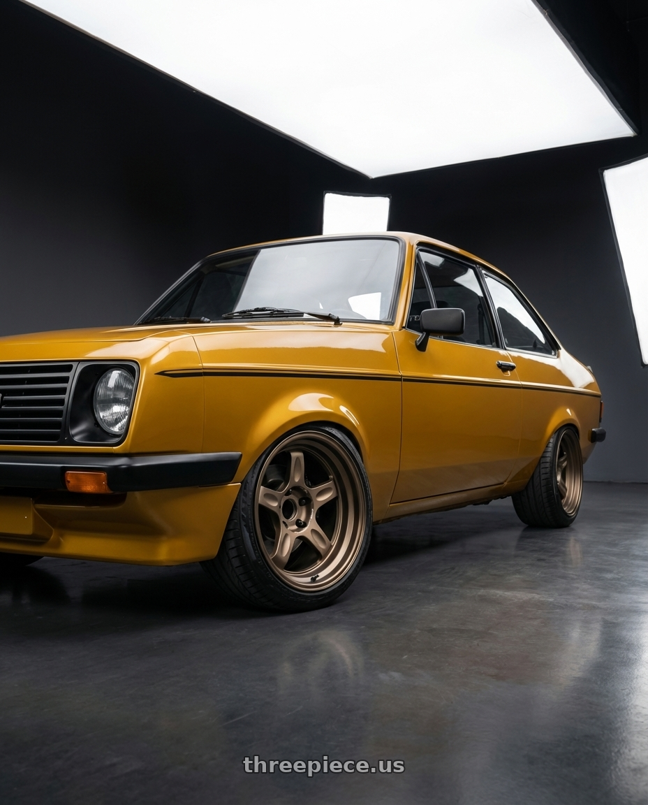 1975 Ford escort mk2 rs2000 with Volk Racing 21C 5x112 18x10.5 +30 BRONZE wheels