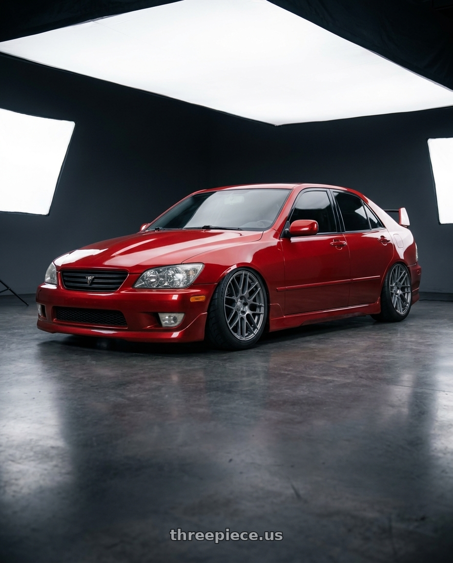 2001 Lexus IS300 Auburn Sky with Enkei NT03+M 5x100 18x9.5+40 Gunmetal wheels