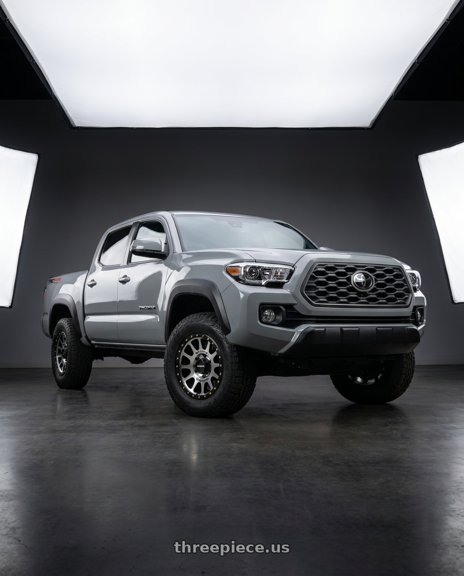 2021 Toyota Tacoma TRD Sport with Method Race Wheels 305MB NV 6x139.7 17x8.5 +0 MACHINED - MATTE BLACK LIP wheels