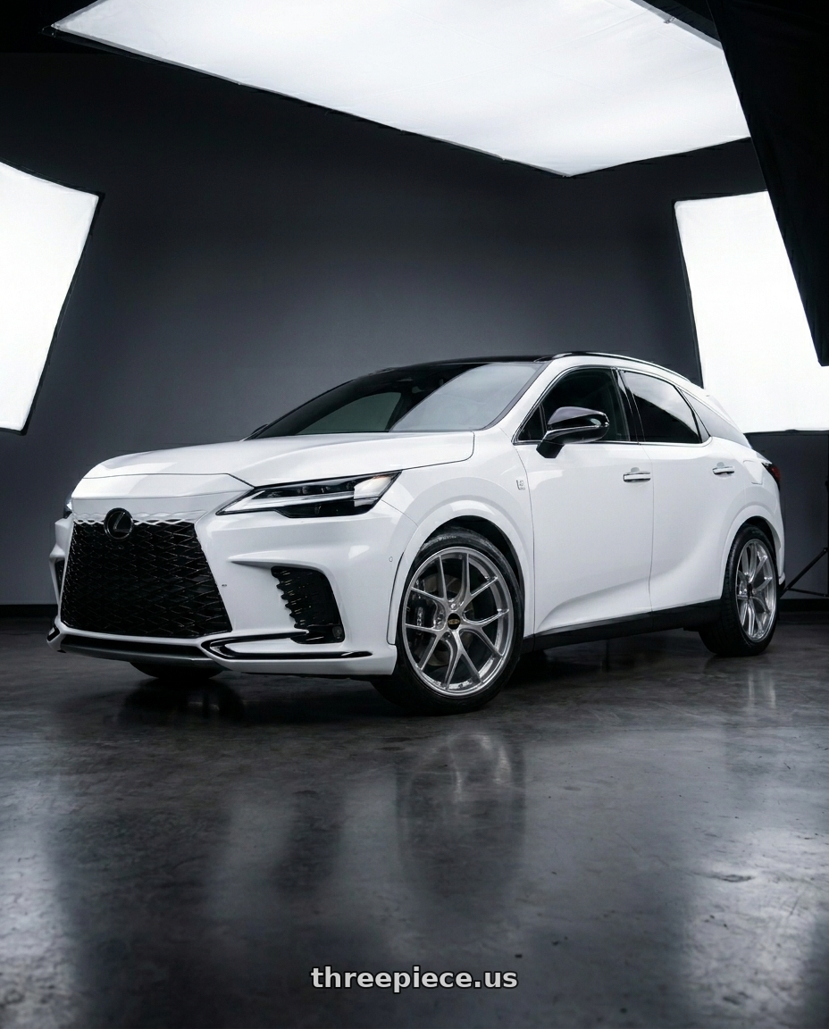 2023 Lexus rx350 with BBS LM 5x120 21x10.0+38 Diamond Silver wheels