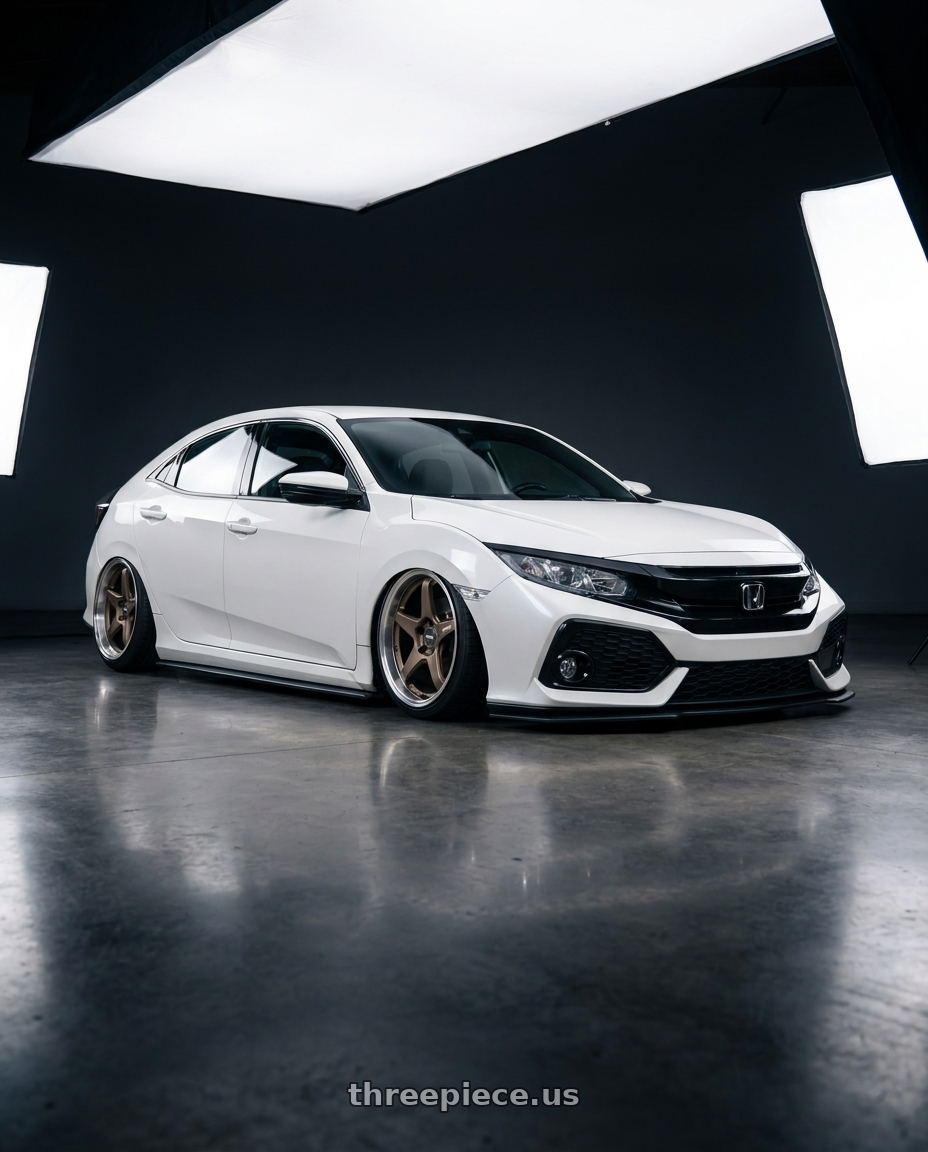 2019 Honda Civic with ESR Wheels APEX SERIES AP5 5x114.3 19x11 +22 Matte Bronze wheels