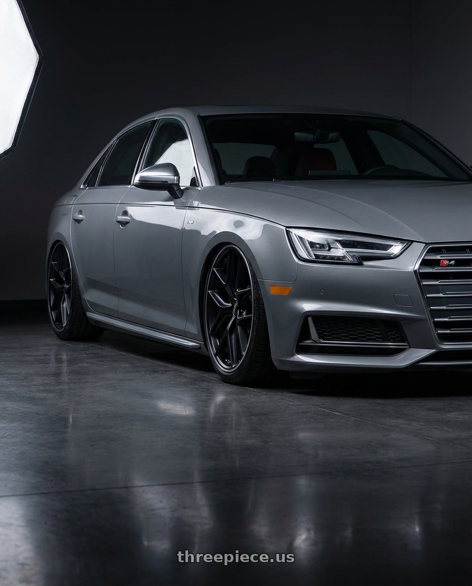 2023 Audi S4 B9 with BBS CC-R 5x112 19x9.5+42 Satin Black wheels