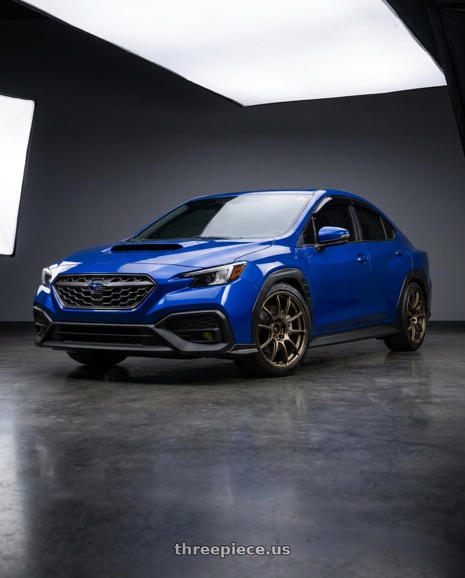 2025 subaru wrx ts with Advan Racing RZII 5x114.3 19x8.5 +50 RACING BRONZE wheels