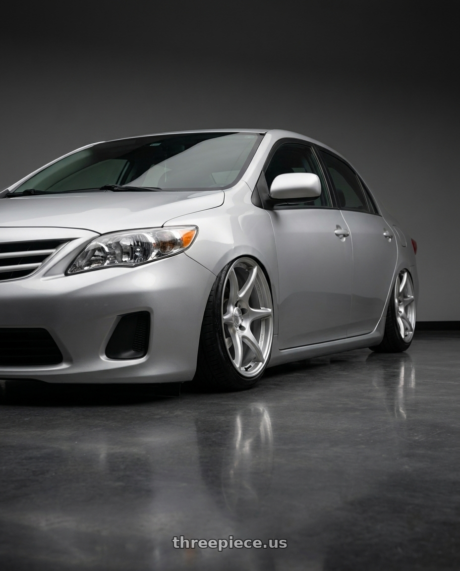2012 Toyota Altis with Kansei K11S Tandem 5x114.3 19x9.5 22 Hyper Silver wheels