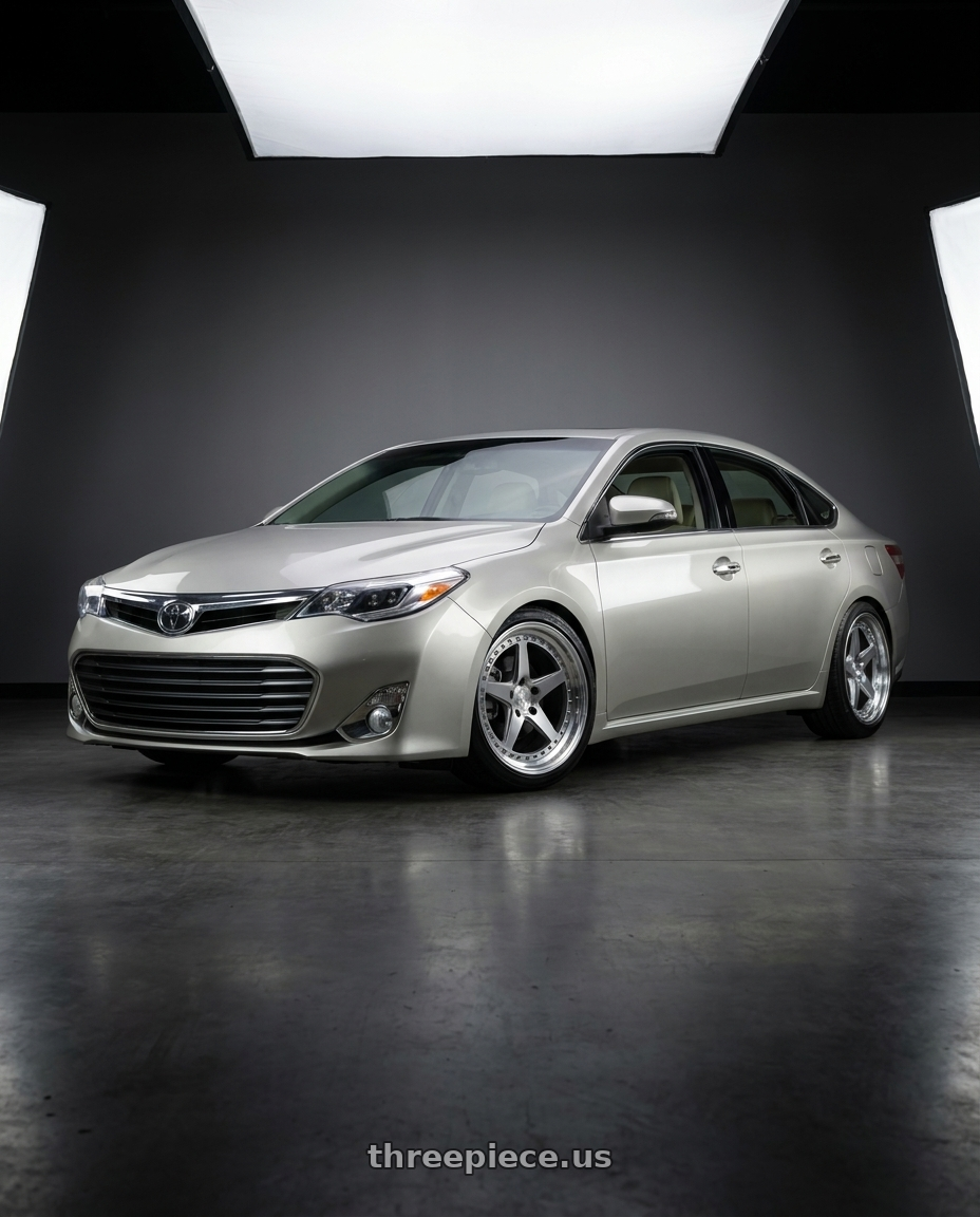 2013 toyota avalon with Aodhan DS05 5x114.3 18x9.5+30 Silver w/Machined Face wheels