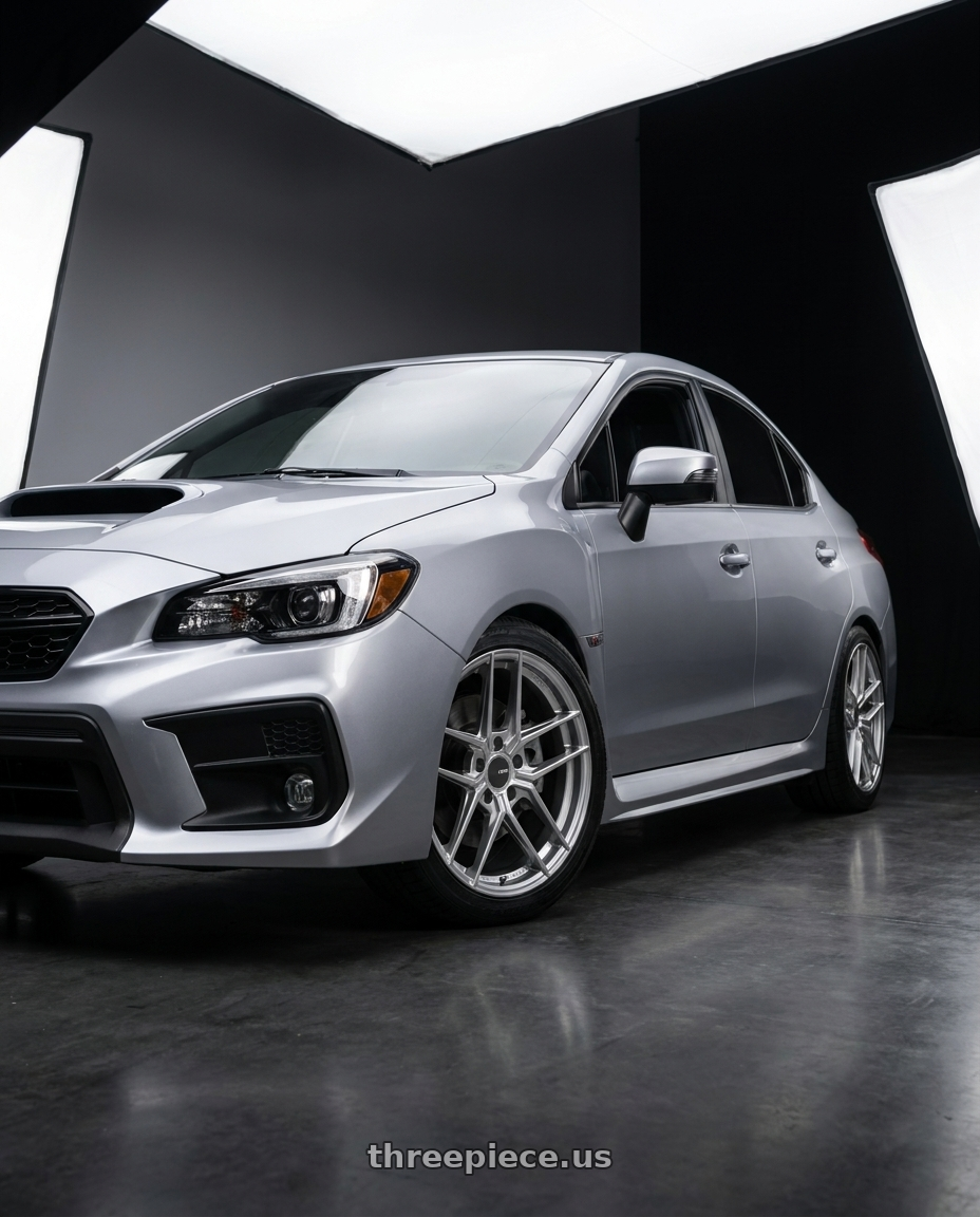 2018  SUBARU  WRX with Enkei TY-5 5x100 18x9.5+45 Hyper Silver wheels